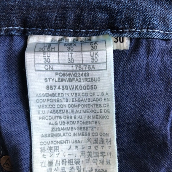 GUESS WOMENS JEANS TAILORED MINI BOOTCUT Size 30 - Picture 5 of 5